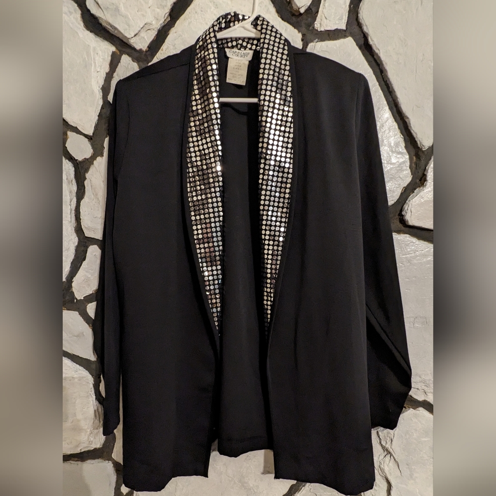 Black blazer with sequins